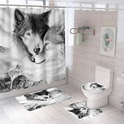 Bathroom Decor Viking Mythology Nordic Shower Curtain Set - Bathroom Decor - Celtic Life - Mad Fly Essentials