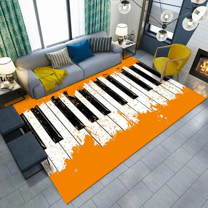 Nordic Piano Keys Living Room Bedroom Rug