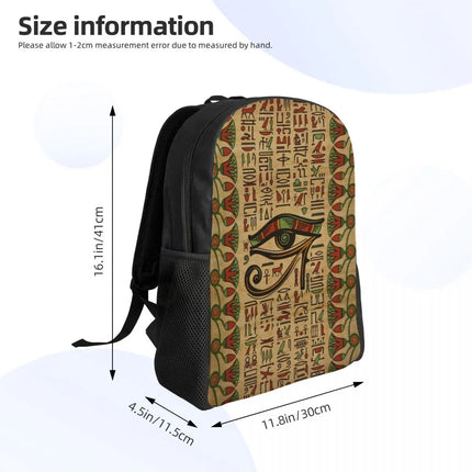 Student Male Female Eye of Horus Egyptian Style 3D Laptop Backpacks