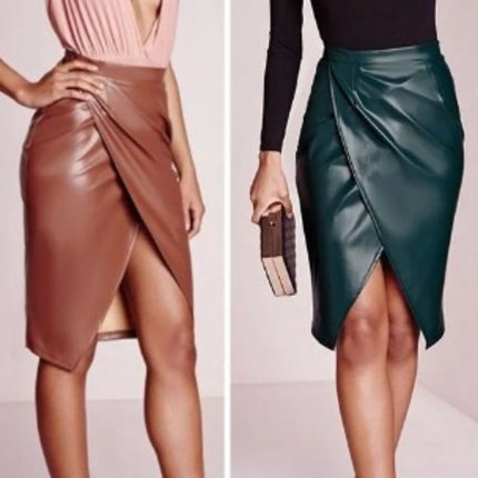 Mini Skirt Women Solid High-Waist Bodycon Skirt - Mini Skirt - DiCloud - Mad Fly Essentials
