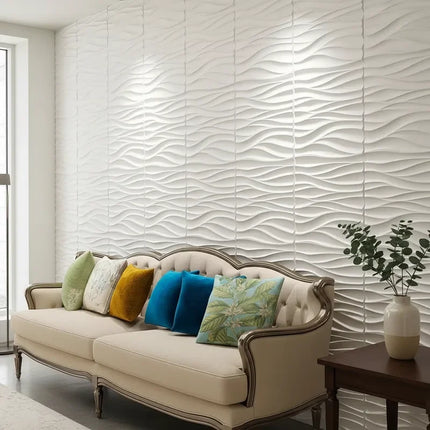 3D Wallpaper 30x30cm Grooved Wall Panels - 3D Wallpaper - Bacaz - Mad Fly Essentials