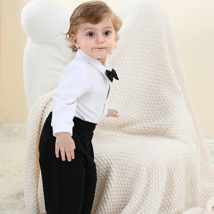 Gentleman Outfit Baby Boy Bow Formal Outfit - Gentleman Outfit - Top and Top - Mad Fly Essentials