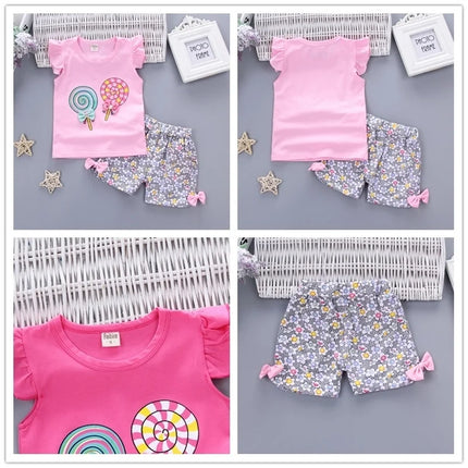 Baby Girls Sleeveless Lollipop Summer Outfits - Kids Shop Mad Fly Essentials