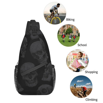 Men Skeleton Souls Crossbody Backpacks Travel Bag