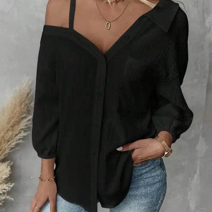 Women Summer Asymmetrical Long Solid Sweater - Mad Fly Essentials