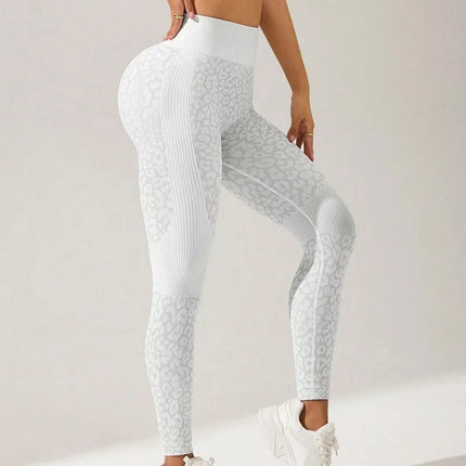 Fitness Leggings Women White Knitted Hip Lifting Pants - Fitness Leggings - Tiyanka - Mad Fly Essentials