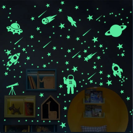 3D Wall Sticker Luminous Moon Stars Decal - 3D Wall Sticker - Zooyoo - Mad Fly Essentials