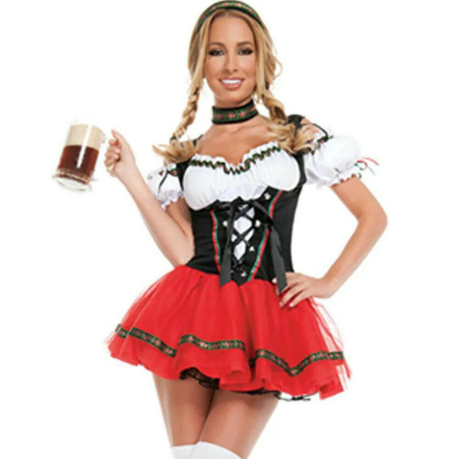 Women Oktoberfest Dress-Up Tavern Waitress Costume