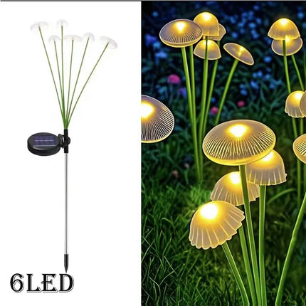 LED Landscape Light Solar Jellyfish Mushroom Outdoor Floral Lawn Lamp - Vecli - LED Landscape Light - Mad Fly Essentials