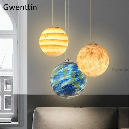 LED Pendant Light Nordic Planet Jupiter Lamp - LED Pendant Light - Clode - Mad Fly Essentials