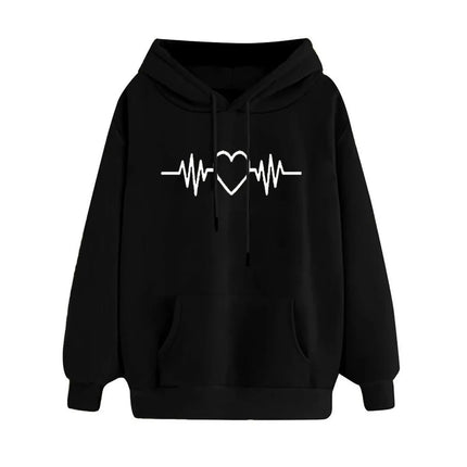 Women Heart Nursing Hoodie Sweaters
