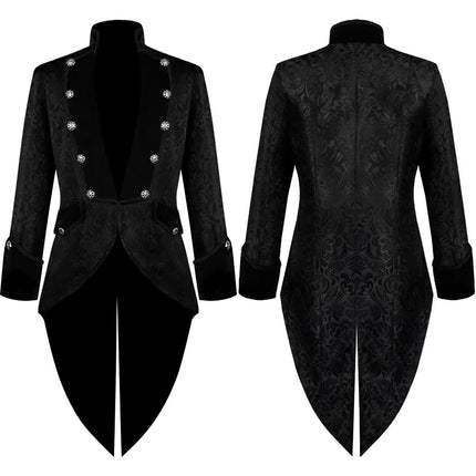 Costume Men Gothic Steampunk Medieval Victorian Jacket - Costume - Ejuhaoti - Mad Fly Essentials