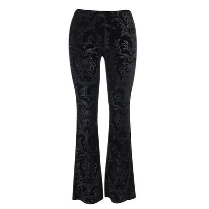 Harem Pants Women Vintage Gothic Black Flare Pants - Harem Pants - You're My Secret - Mad Fly Essentials