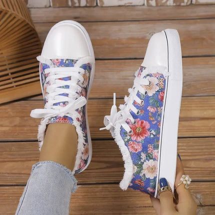 Women Footwear Skull Bat Vulcanized Retro Canvas Shoes Sneakers - Women Footwear - Maogu - Mad Fly Essentials