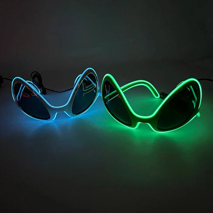 Men Sunglasses Halloween Funny Alien Style Luminous Eyewear - Men Sunglasses - DDDLONG - Mad Fly Essentials