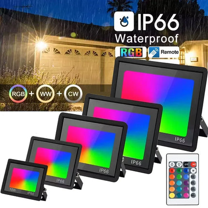 LED Party Light Timeable RGB Outdoor Lighting Floodlight - LED Party Light - Tonoh - Mad Fly Essentials