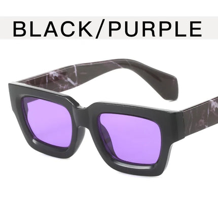 Women Vintage Purple Lens Cat Eye Sunglasses