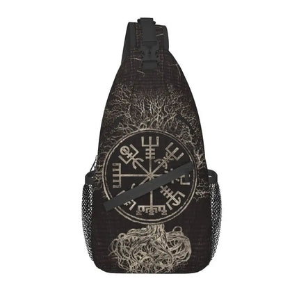 Crossbody Bag Tree of Life Vikings Brown Leather Sling Bags - Crossbody Bag - CPLIFE - Mad Fly Essentials