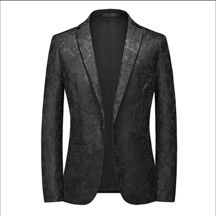 Blazer Men 3D Sequin Printed Pocket Lapel Blazer - Blazer - Micoopie - Mad Fly Essentials