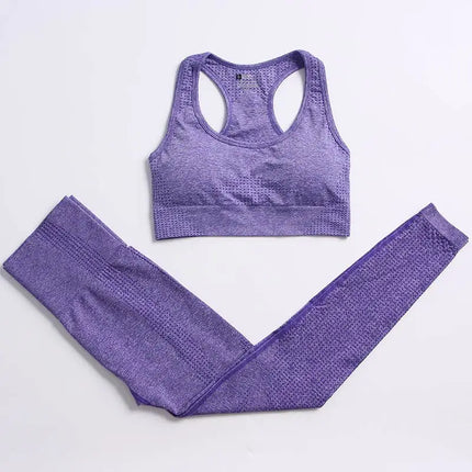 Outfit Set Women 2pc Solid Seamless Top Leggings Set - Outfit Set - Ensemble - Mad Fly Essentials