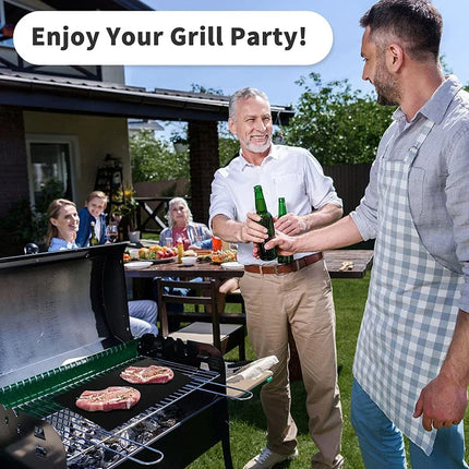 Kitchen Essentials 1-5pc Heat Resistant BBQ Grill Mats - Kitchen Essentials - Balmydays - Mad Fly Essentials