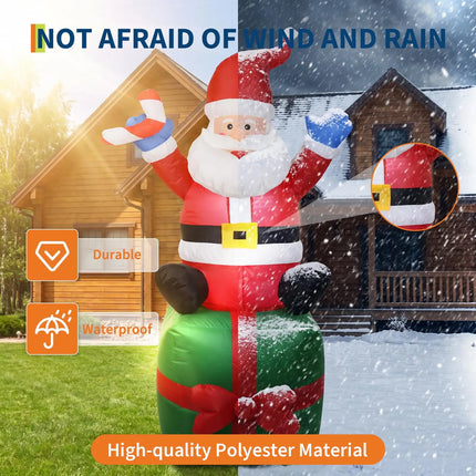 Christmas Decor 6FT Santa Claus Inflatable Yard Decor - Christmas Decor - XR Partyday - Mad Fly Essentials