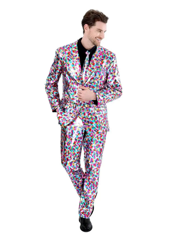 Outfit Set Men Metallic Funny Jacket Party Blazer - Outfit Set - Disfraz - Mad Fly Essentials