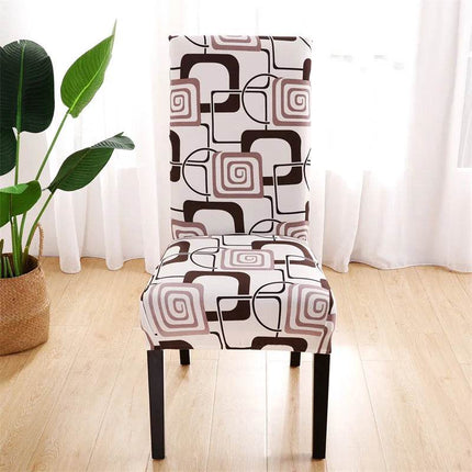 Universal Elastic Geometric Chair Slipcover - Mad Fly Essentials