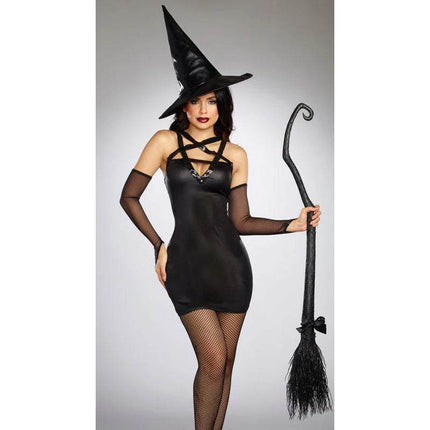Women Black Gothic Witch Cosplay Costume - Mad Fly Essentials