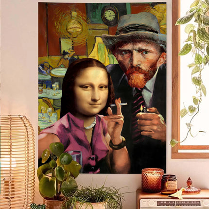 Wall Decor Funny Abstract Van Gogh Friends Canvas - Wall Decor - Hdprints - Mad Fly Essentials