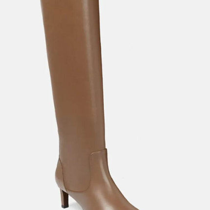 Women Autumn Pointed Slim High Heel Knee High Boots - Mad Fly Essentials