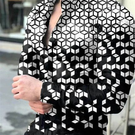 Men Long Apparel Fashion Party Hawaiian 3D Shirt - Mad Fly Essentials