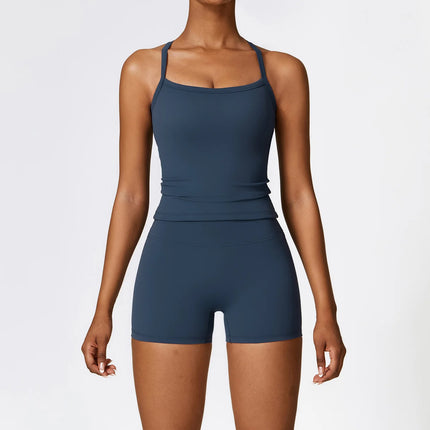 Activewear Set Women 2pc Crop Top Yoga Sportswear Set - Activewear Set - Bessmini - Mad Fly Essentials