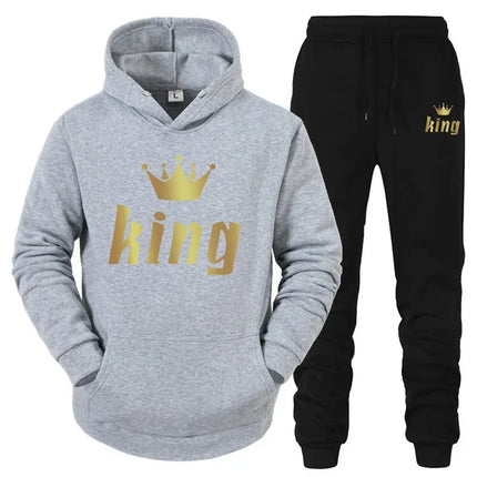 Tracksuit Men Women White Black King Queen Tracksuit Set - Tracksuit - Vipol - Mad Fly Essentials