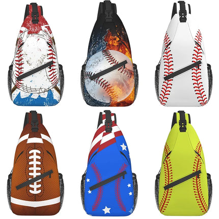 Crossbody Bag Men Baseball Sling Chest Bag - Crossbody Bag - Heatboywade - Mad Fly Essentials