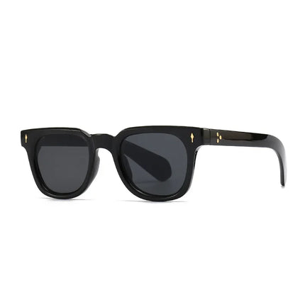 Men Retro Rivets UV400 Square Sunglasses