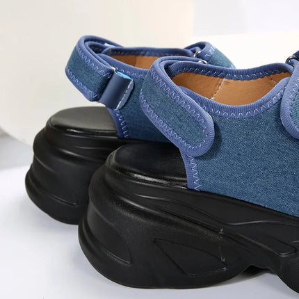 Women Summer Denim Blue 35-42 Sandals