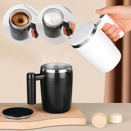 Self-Stirring USB Rechargeable Coffee Mug - Mad Fly Essentials