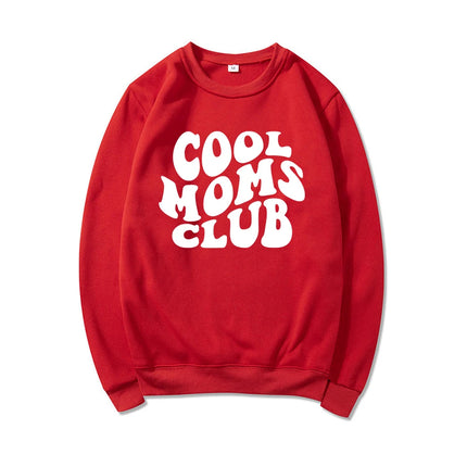 Women Cool Moms Club Graphic Sweatshirt