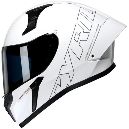 Motorcycle Helmet Lightweight Full Face White Beige Retro Helmet - Motorcycle Helmet - Herobiker - Mad Fly Essentials