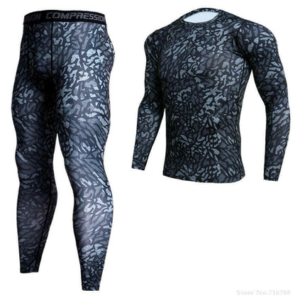 Men's Fitness Compression Camouflage Winter Activewear