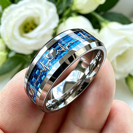 Ring Men Stainless Steel Purple Eastern Dragon Ring - Ring - Cibo - Mad Fly Essentials