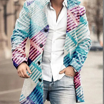 Jacket Men Stand-Collar Long Pocket Coat - Jacket - BC - Mad Fly Essentials