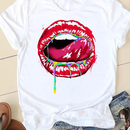 Women Short Summer Funny Graphic Tees