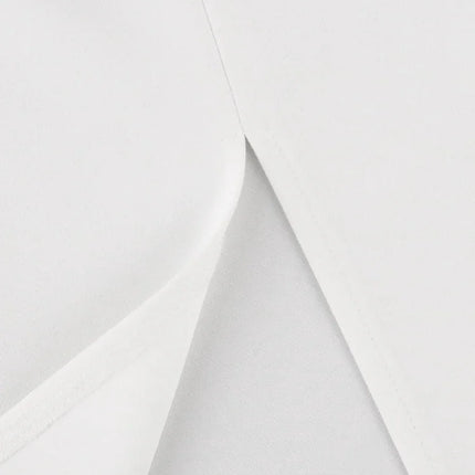 Women High-Waist S-3XL Solid White Pencil Skirt