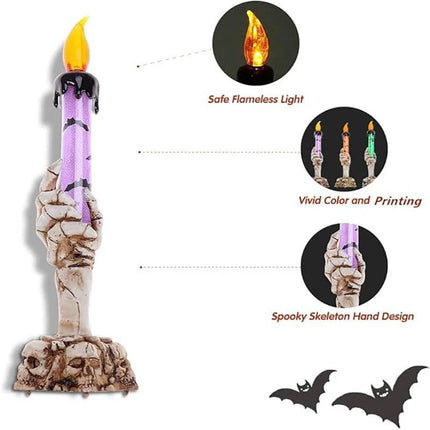 Halloween Skeletons LED Party Candles - Mad Fly Essentials
