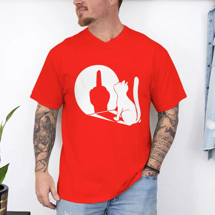 Tank Top Men Summer Glow Middle Finger Cat Shirts - Tank Top - Vikineey - Mad Fly Essentials
