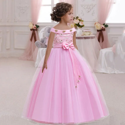 Girls Princess Dress Elegant Ball Gown
