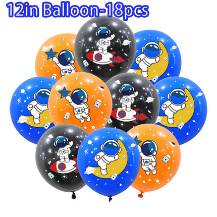 Party Essentials Space Astronaut Tableware Kid Birthday Decor Supply - Party Essentials - LISM - Mad Fly Essentials 