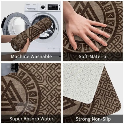 Doormat Home Norse Mythology Viking Bathroom Floor Mat - Doormat - Metal-Age - Mad Fly Essentials